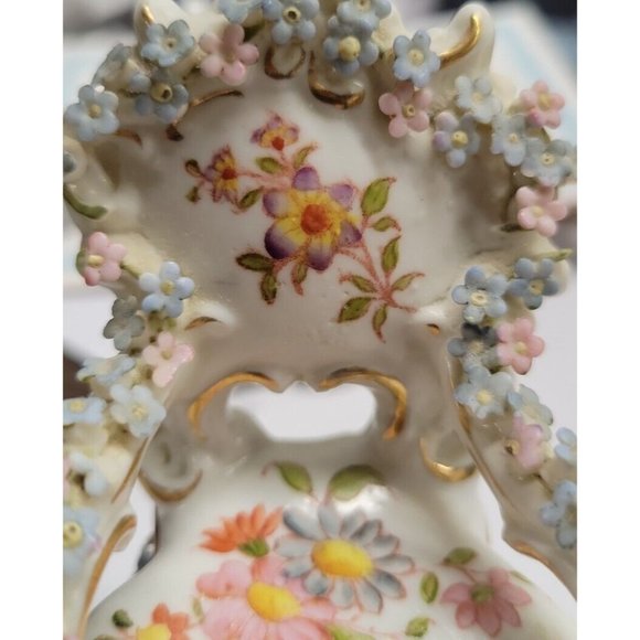 Vtg Walt Disney World Rauenstein‎ Porcelain Chair  Applied Flowers Germany - Picture 3 of 13